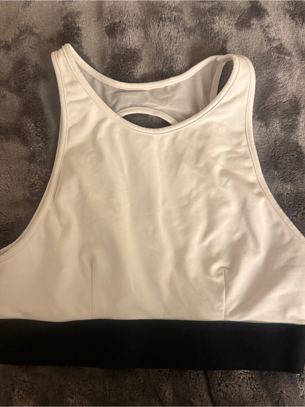 Alo Yoga white sports bra